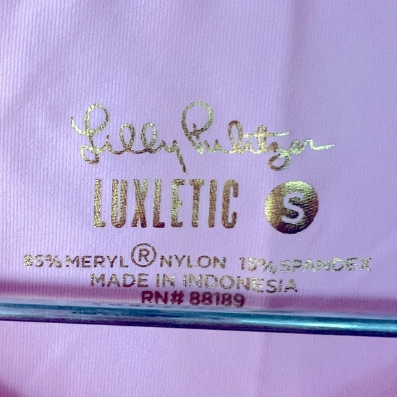 Lilly Pulitzer UPF 50+ Luxletics Renay Sunguard Pink lg sleeve top athletic S - Picture 8 of 8